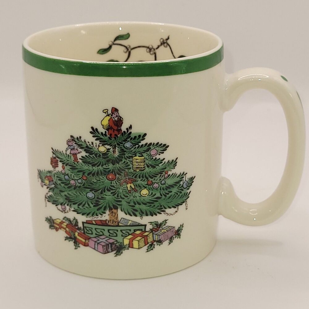 NWT Spode Christmas Tree 9 oz Mug S3324-A9 1938 Pattern Made in 2009 Sm Stain